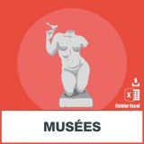 Database of museum email addresses