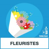 Florist and flower shop email database