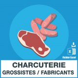 Email addresses for charcuterie wholesalers and charcuterie manufacturers