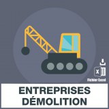 Demolition company email addresses