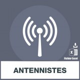 Antenna e-mail address database