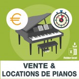 Piano sale and rental emails