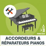 Emails to piano tuners and repairers