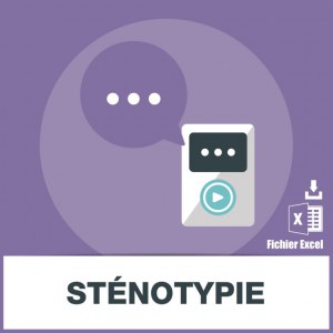 Stenotype email address database