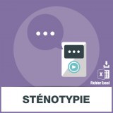 Stenotype email address database