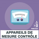 E-mails measuring devices control