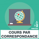 Correspondence course email addresses