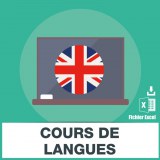 Language course email addresses