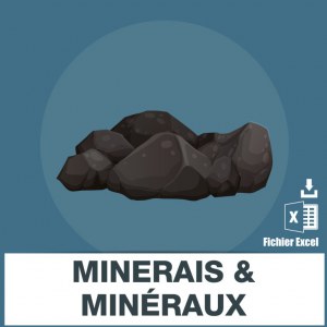 Ores and minerals email addresses