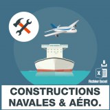 Naval and aeronautical construction emails