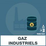 Industrial gas email address database