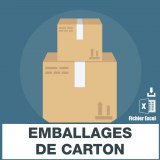 Cardboard packaging emails