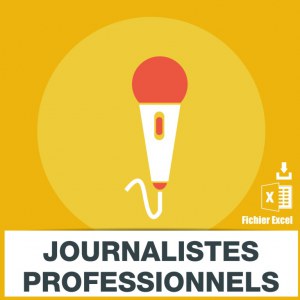 Professional journalists  email database