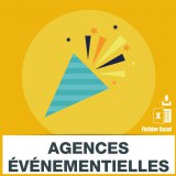 Emails of event agencies and communication agencies