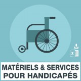 Material and services emails for the disabled