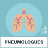 Base email addresses of pulmonologists