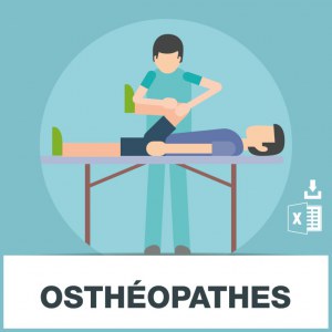 Database of e-mail addresses of osteopaths