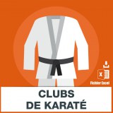 Karate email address database