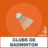 Badminton e-mail address database