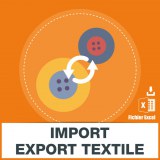 Textile import export emails