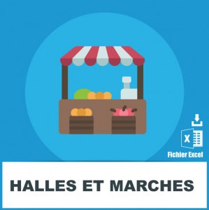 email addresses of halls and markets