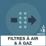 Air and gas filter enamels