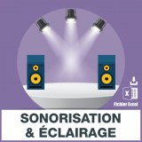 Sound and lighting emails