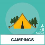 Email address database of campsites