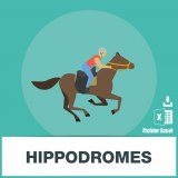 Hippodrome and racecourse email database