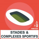 Base d'adresses emails des stades et complexes sportifs