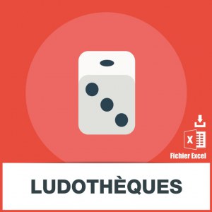 Base adresse emails des ludothèques