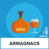 Base adresses e-mails armagnacs