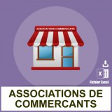 Adresses emails associations commerçants