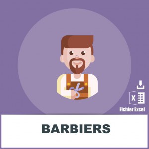 Adresses e-mails barbiers