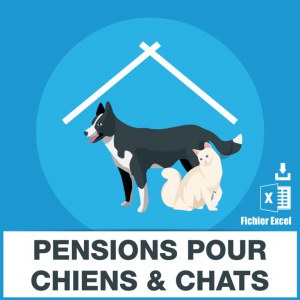 Emails des pensions pour chiens et chats
