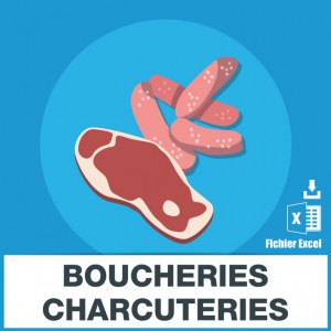 Adresses emails boucheries charcuteries