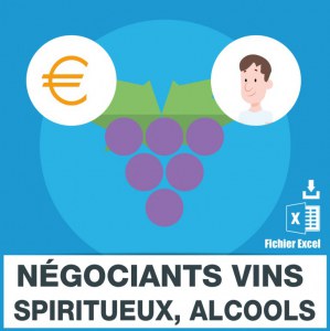 Emails négociants en gros de vins spiritueux et alcools