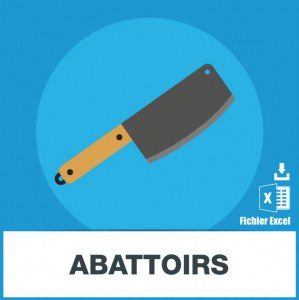 Base d'adresses emails des abattoirs