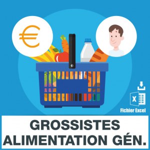 Emails grossistes alimentation générale