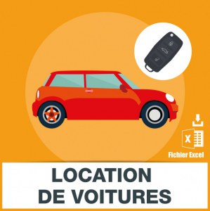 Adresses emails location de voitures et d'automobiles