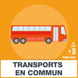 Adresses e-mails transport en commun