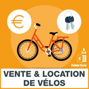 Emails vente et location vélos