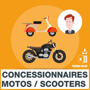 Emails garages motos et scooters