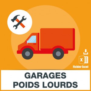 Emails des garages poids lourds