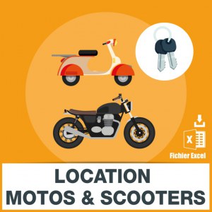 Emails location motos et de scooters