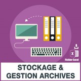Base e-mails stockage gestion archives