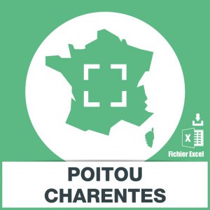 Base d'adresses emails Poitou-Charentes