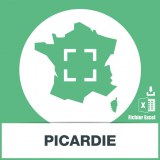 Base d'adresses emails de la Picardie