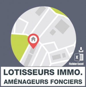 Base d'adresses emails des lotisseurs immobilier et aménageurs fonciers