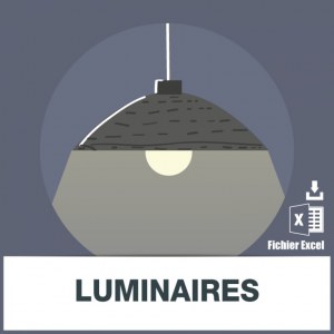 Base adresse e-mail luminaire